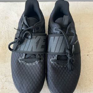 Nike Black Athletic Shoes with Gray Accents